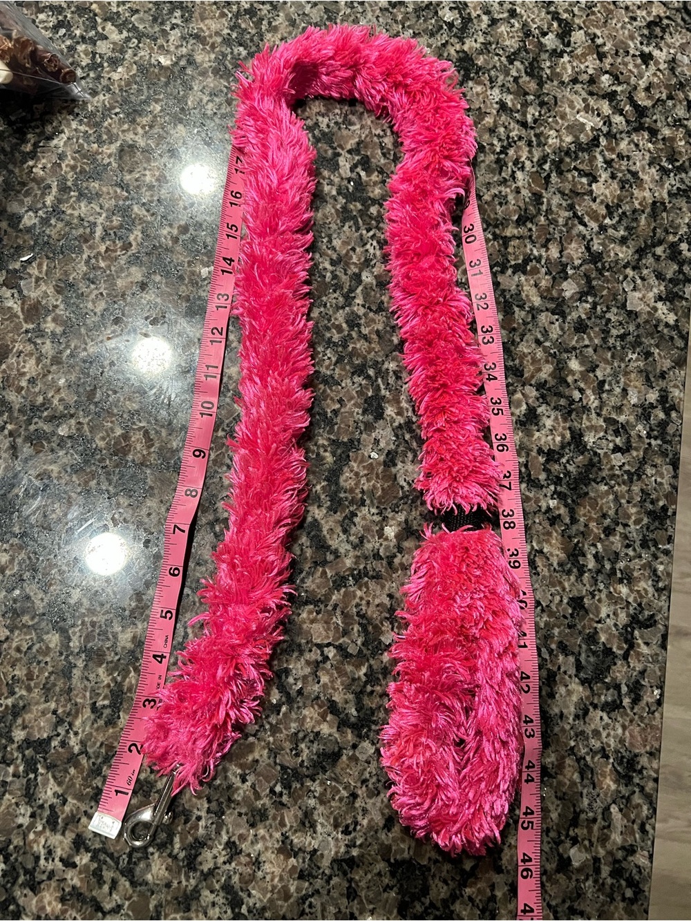 Plush Fuzzy Pink Dog leash